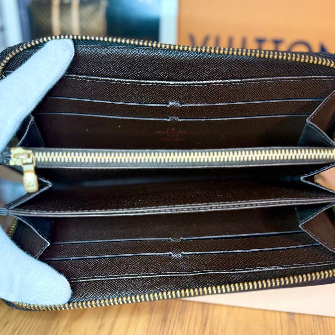 ルイヴィトン　ダミエ　エベヌ　ジッピーウォレット　長財布　N60015
