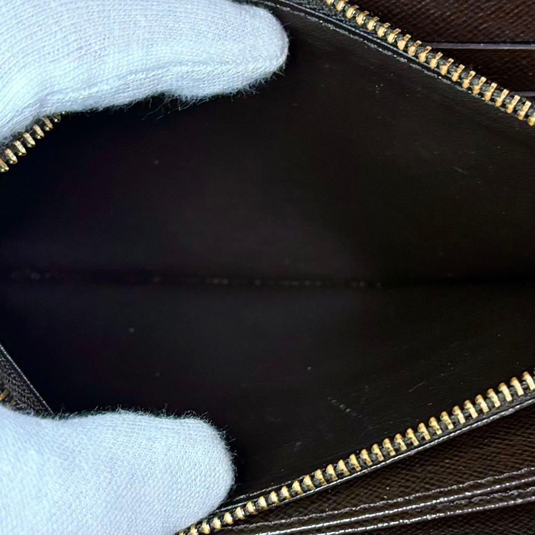 ルイヴィトン　ダミエ　エベヌ　ジッピーウォレット　長財布　N60015