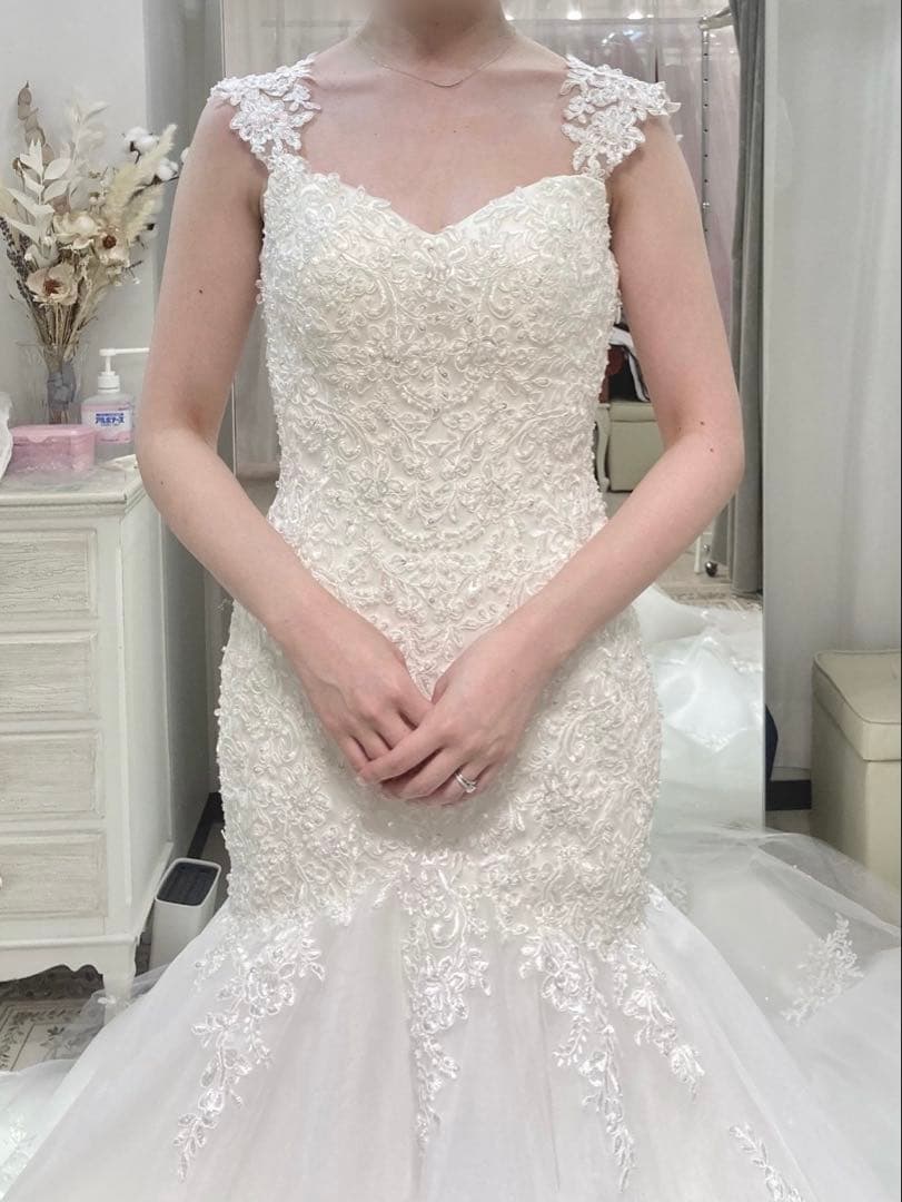 【YNS WEDDING】ウェディングドレス/専用パニエ・持ち運び用バッグ付き