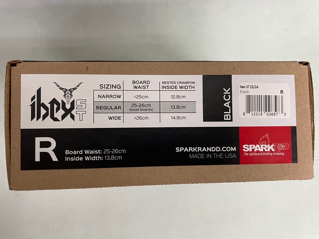 スノーボード SPARK R&D 23-24 ibex ST BLACK R