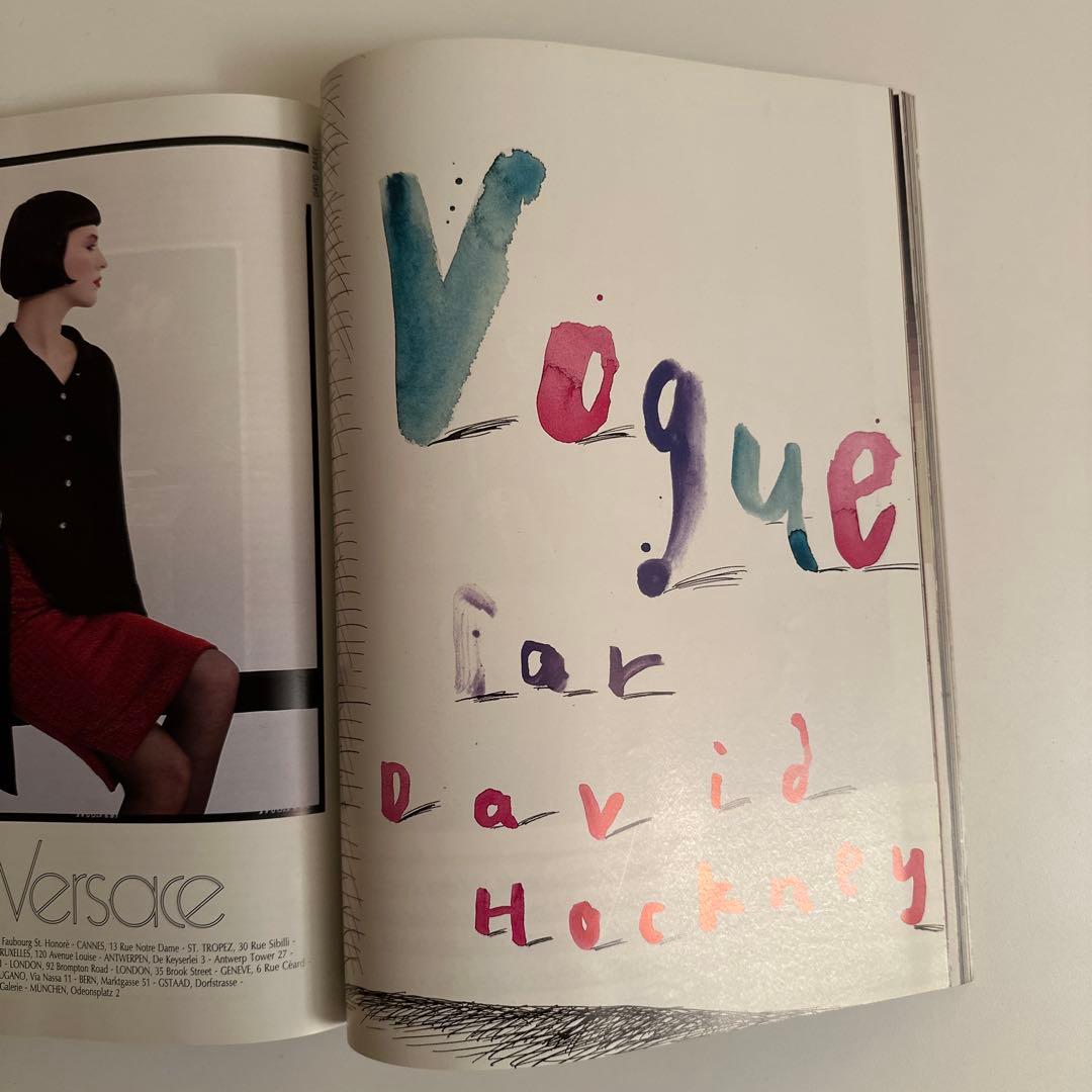 VOGUE PARIS PAR DAVID HOCKNEY 1988 日本版