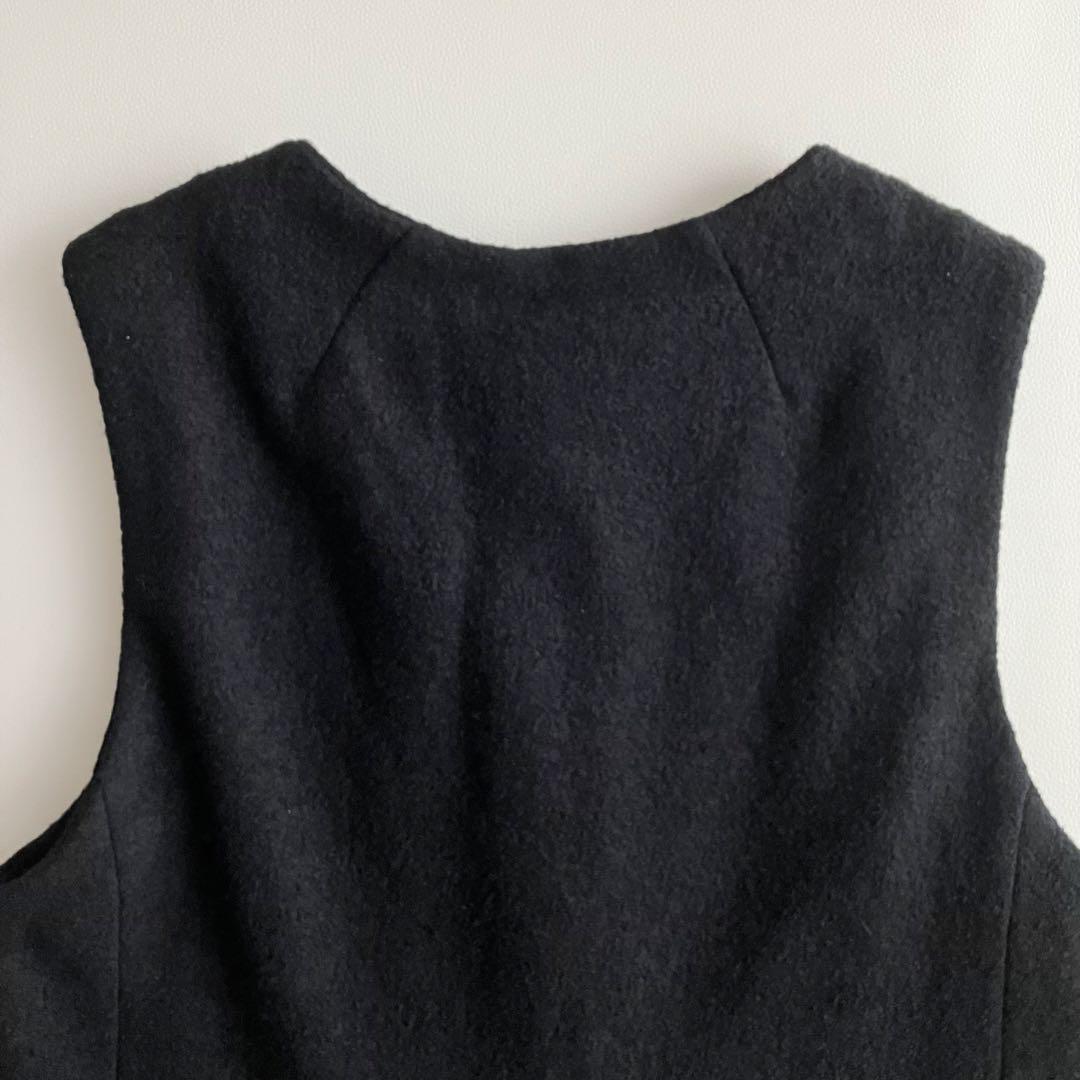 Veritecoeur ヴェリテクール　ベスト　ジレ　 ウール　黒