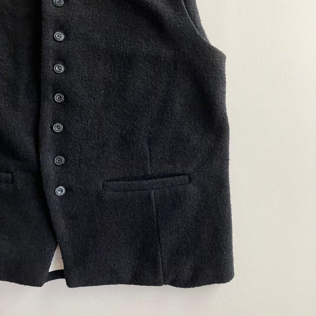 Veritecoeur ヴェリテクール　ベスト　ジレ　 ウール　黒