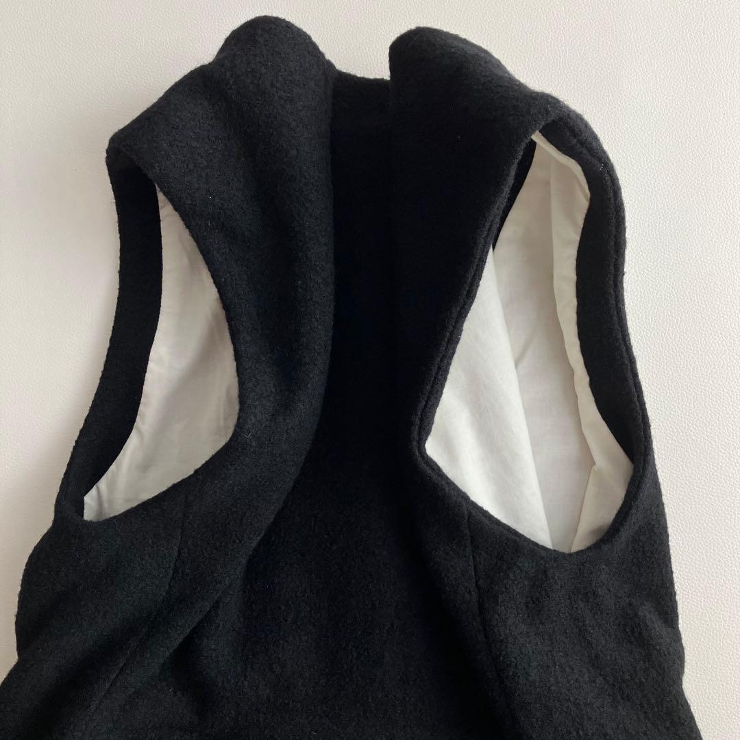 Veritecoeur ヴェリテクール　ベスト　ジレ　 ウール　黒