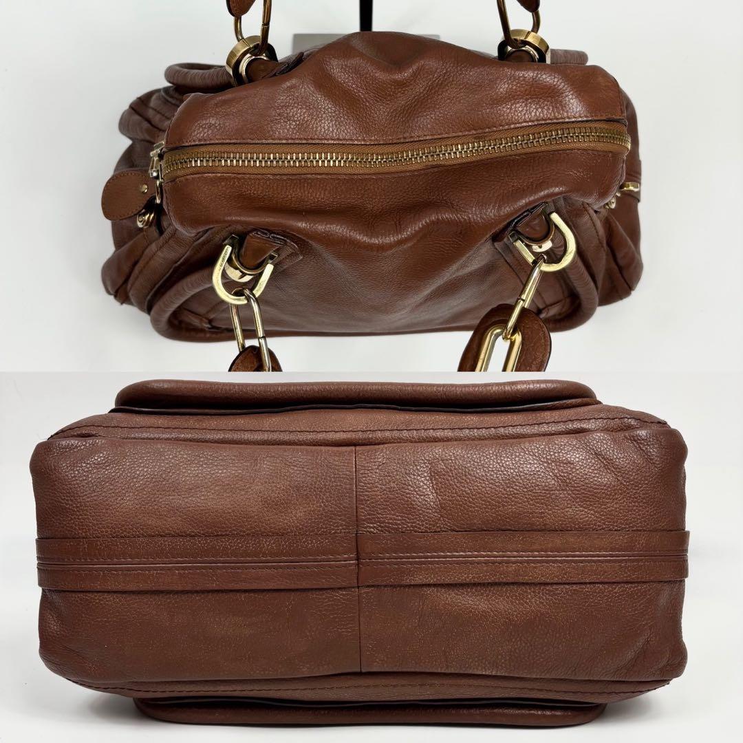 クロエ パラティ ハンドバッグ ショルダー ブラウン