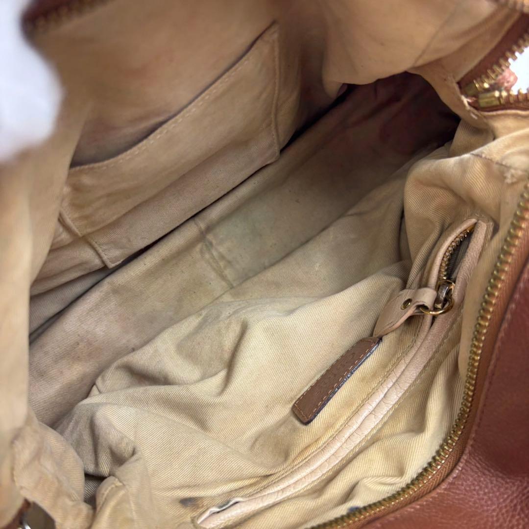 クロエ パラティ ハンドバッグ ショルダー ブラウン