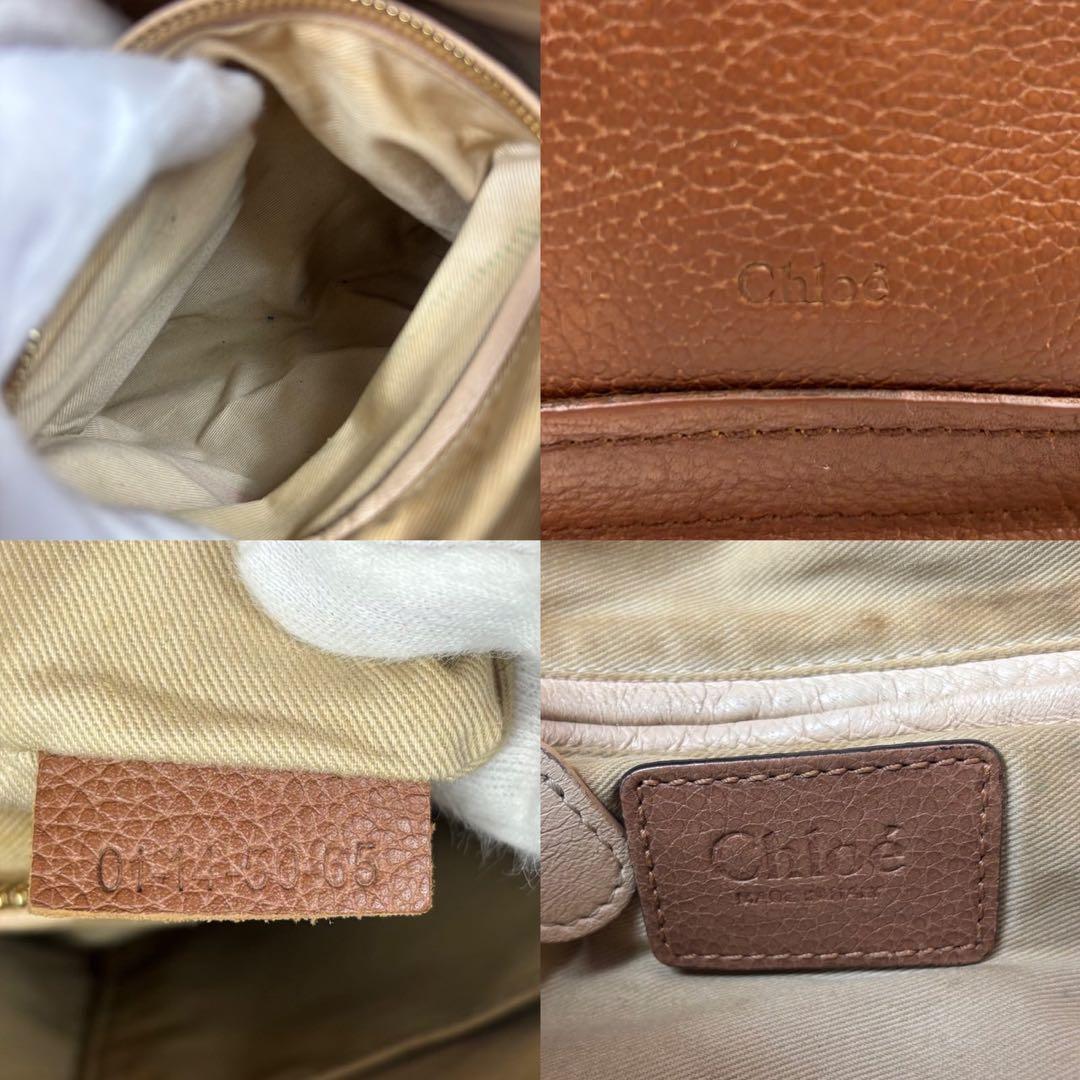 クロエ パラティ ハンドバッグ ショルダー ブラウン