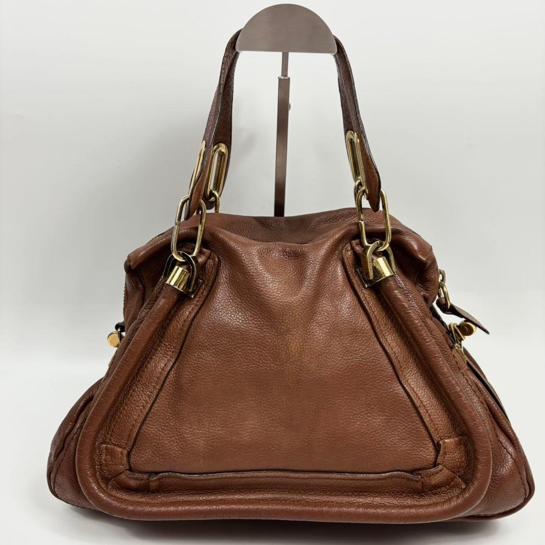 クロエ パラティ ハンドバッグ ショルダー ブラウン