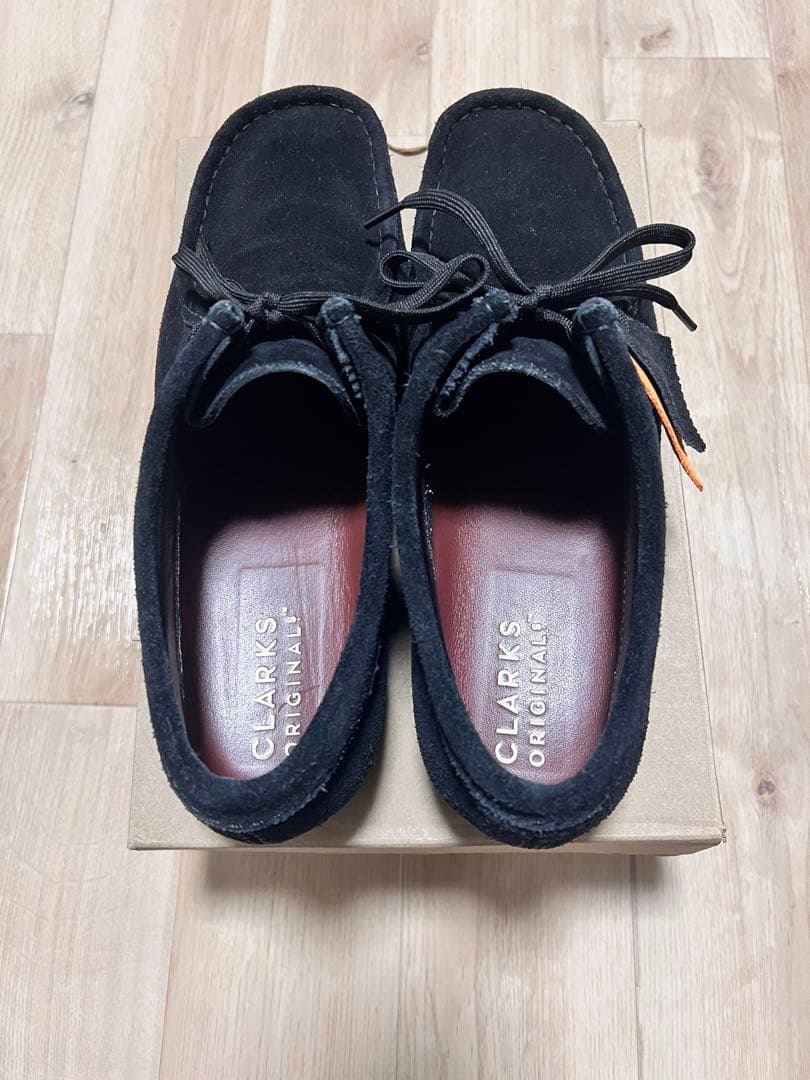 靴 Clarks Wallabee GORE-TEX Black 26.5