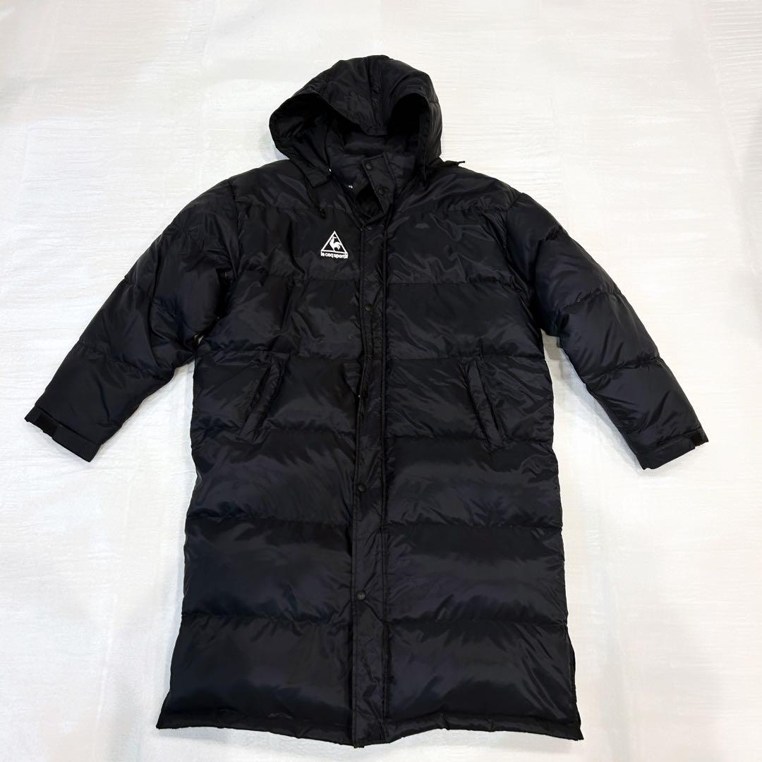 コックスポルティフ ロング ダウンコート 黒 フード取り外し可能 XL 肉厚