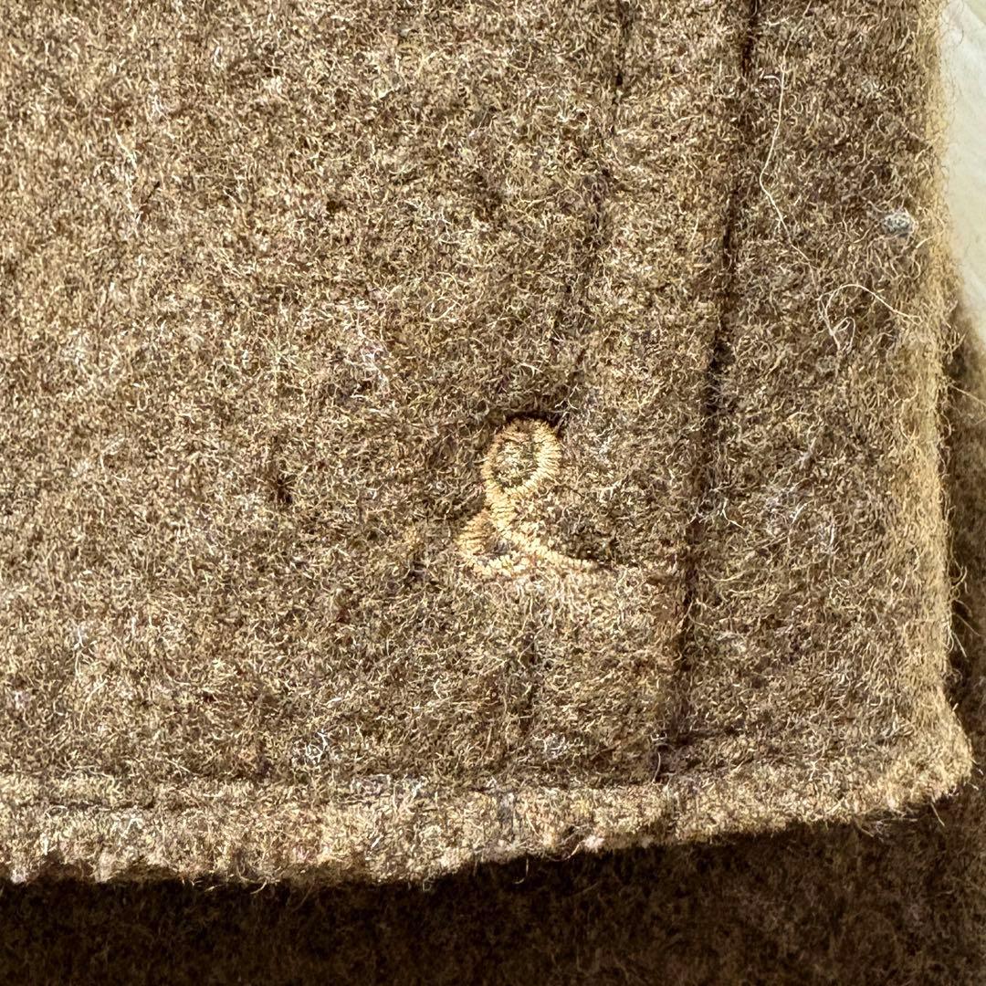 【美品】45RPM カーキ ダブルブレストコート Pコート ウール 2サイズ