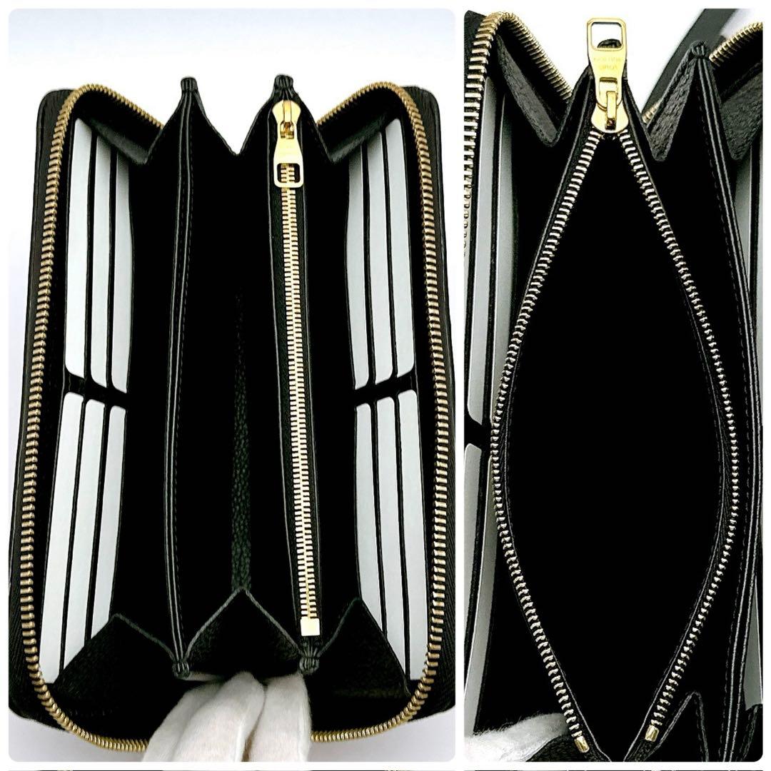 新品同様　ルイヴィトン　モノグラム　バイカラー　アンプラント　ジッピー　正規品