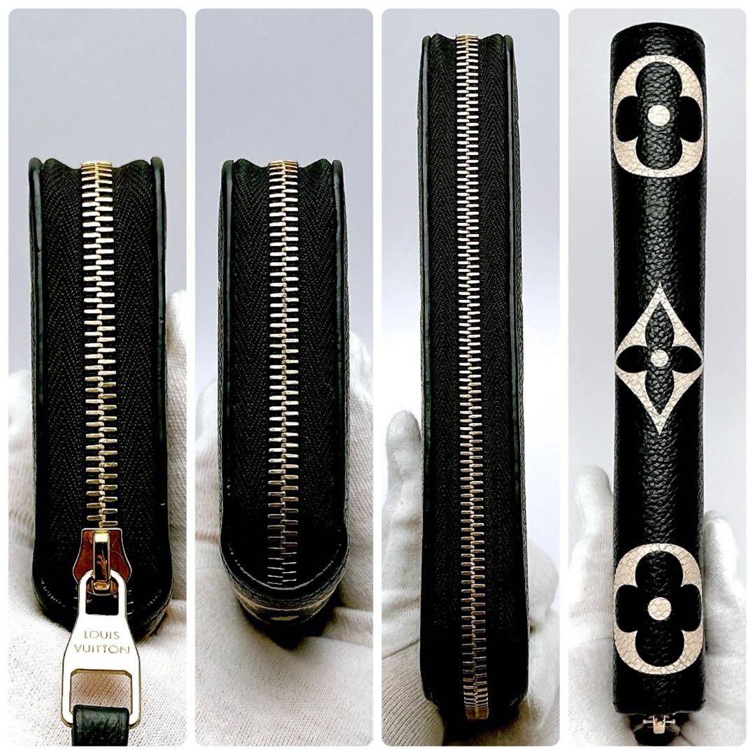 新品同様　ルイヴィトン　モノグラム　バイカラー　アンプラント　ジッピー　正規品