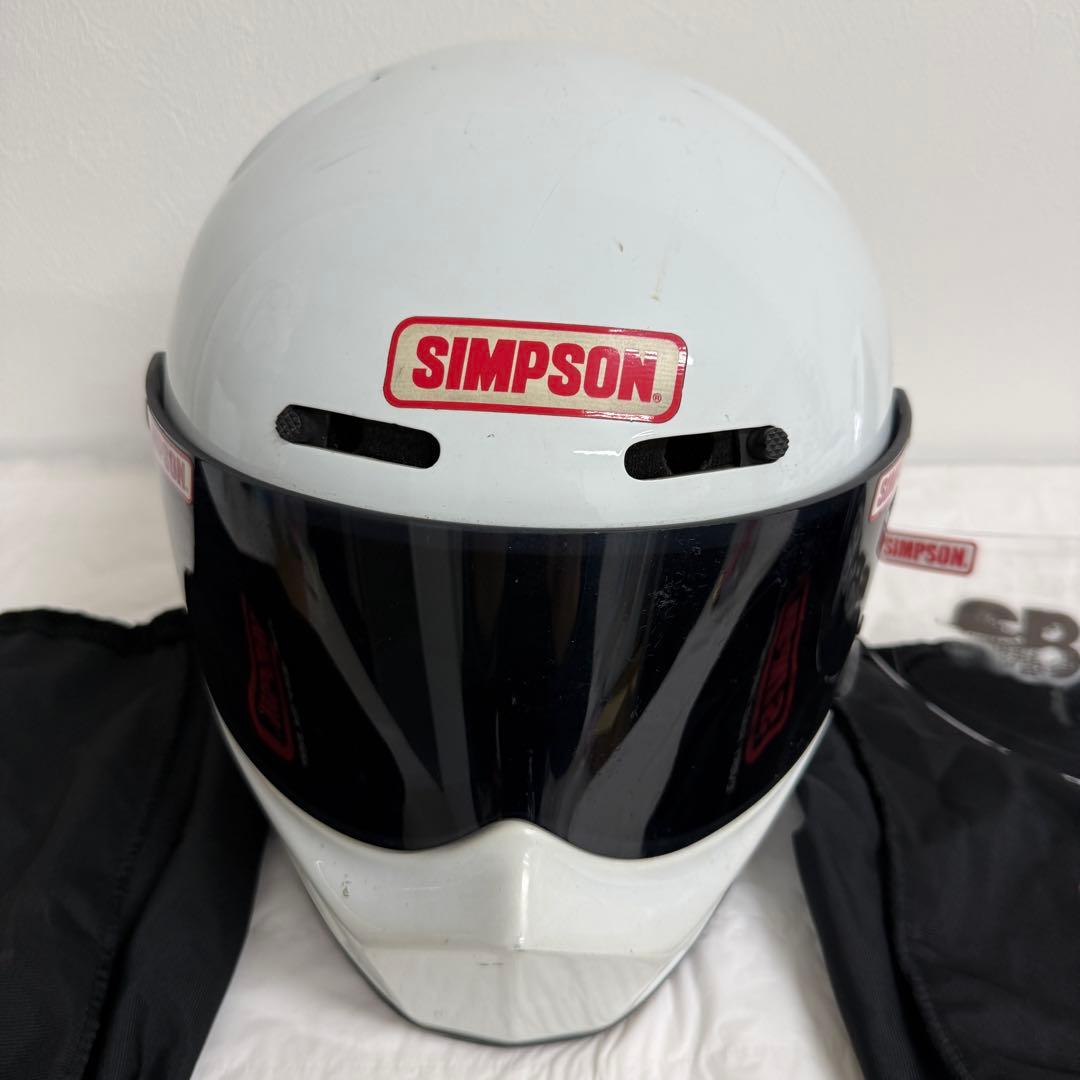 SIMPSON ヘルメット 旧モデル バンディット系 白