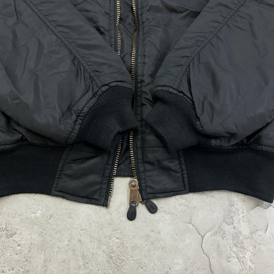 三*目様 USA製　MA-1　ミルテック社　フライトジャケット　古着　ブラック