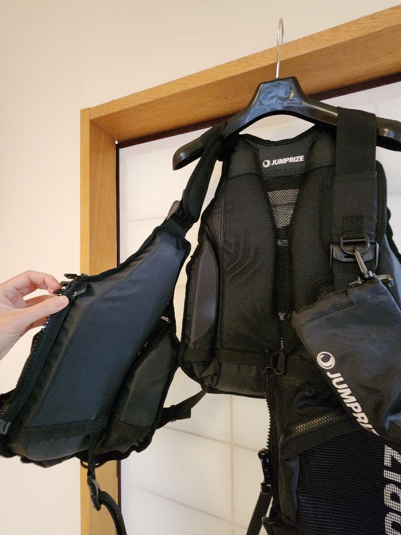 JUMPPRIZ ブラック フィッシングベスト