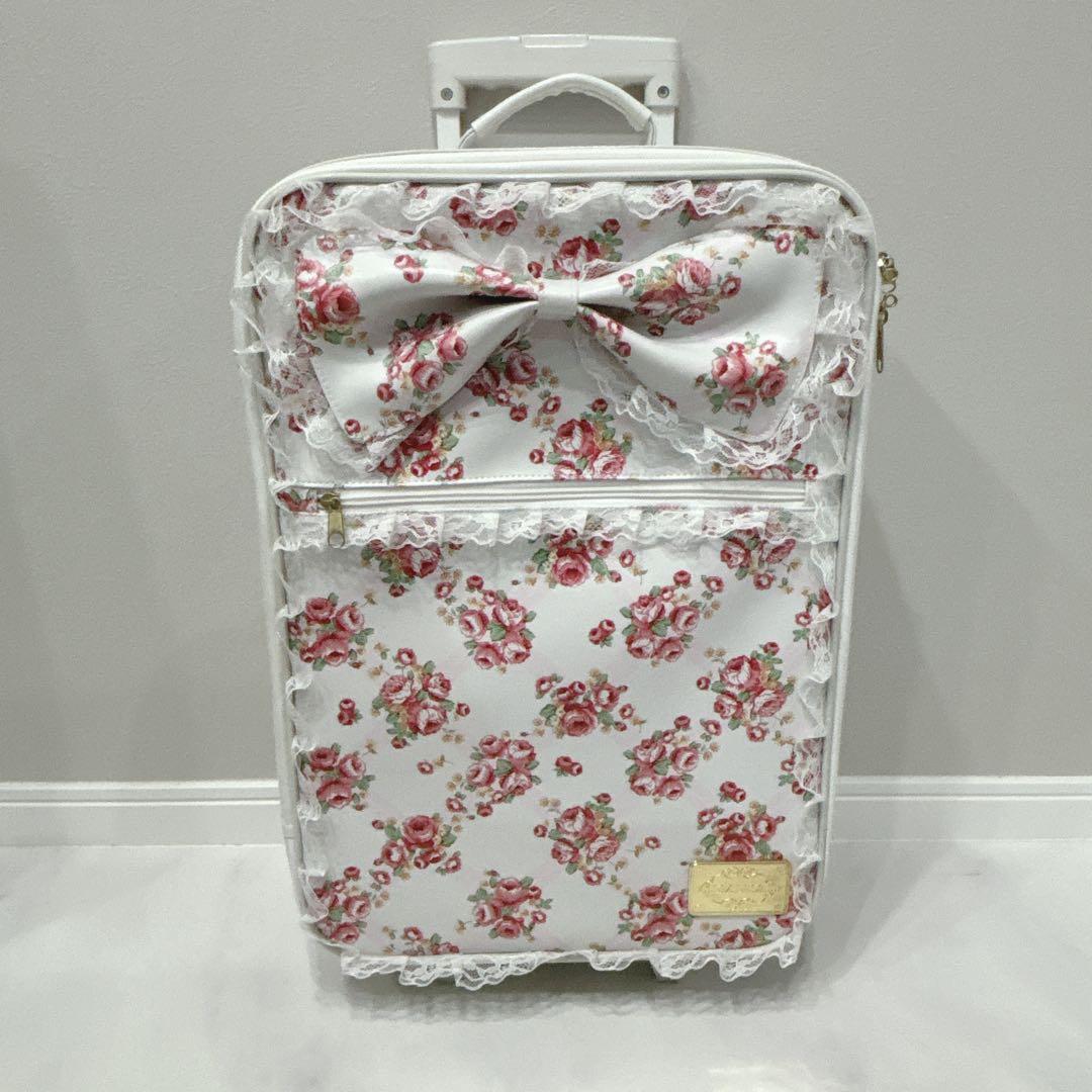 リズリサ　LizLisa キャリーケース　花柄　レース　フリフリ　地雷系　白