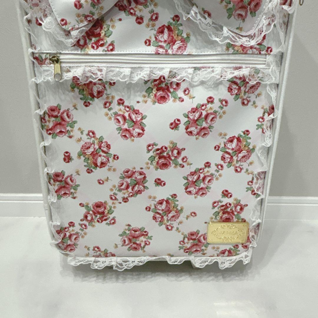 リズリサ　LizLisa キャリーケース　花柄　レース　フリフリ　地雷系　白