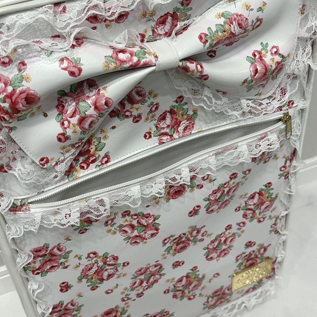 リズリサ　LizLisa キャリーケース　花柄　レース　フリフリ　地雷系　白