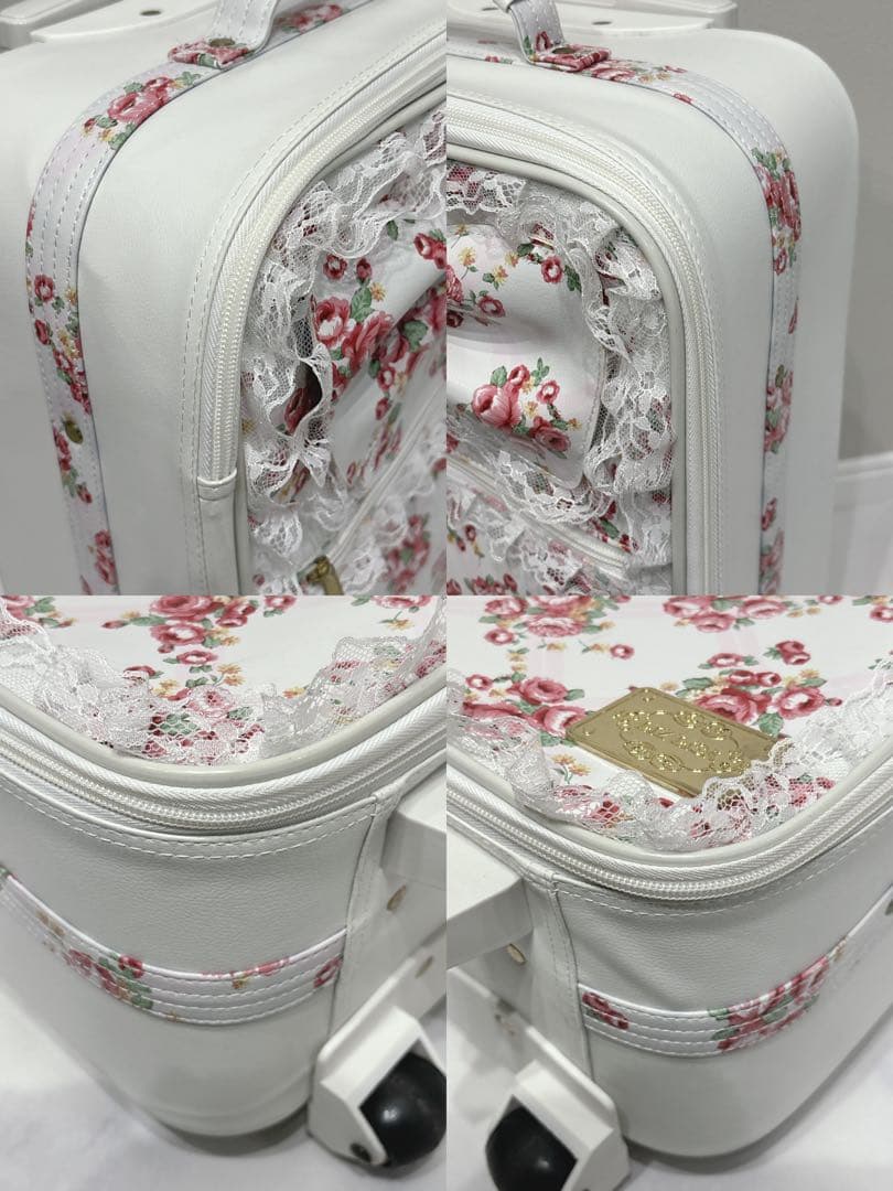 リズリサ　LizLisa キャリーケース　花柄　レース　フリフリ　地雷系　白