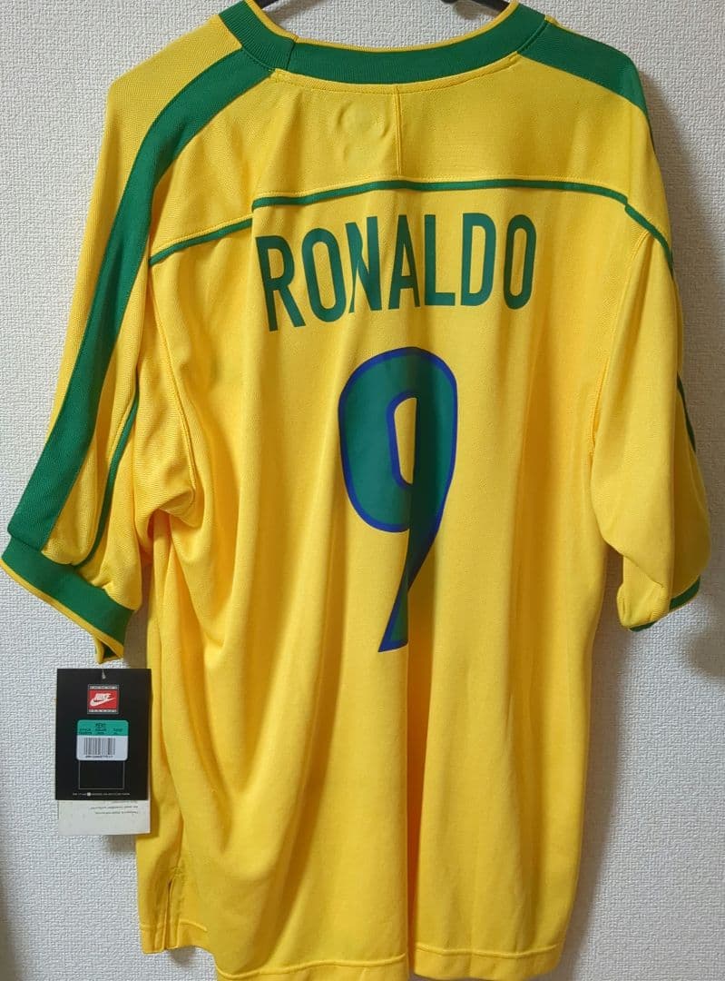 1998年 ブラジル代表 ロナウド ユニフォーム タグ付き
