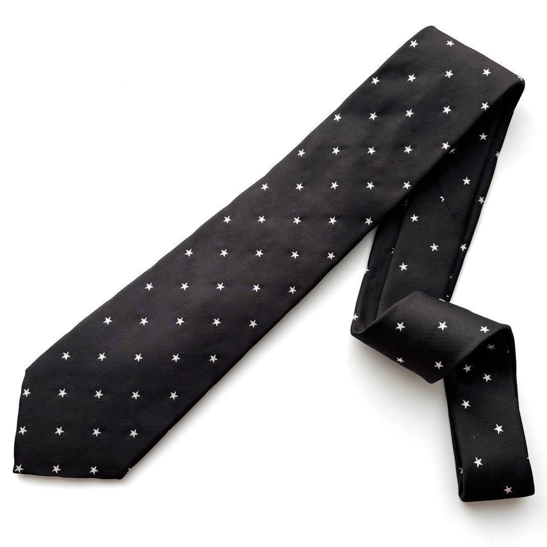 ꧁新品未使用꧂ ポールスミス ネクタイ 星 スター 花柄 ブラック 現行タグ