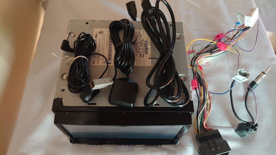 クラリオンNX712カーナビ本体 各種ケーブル付き