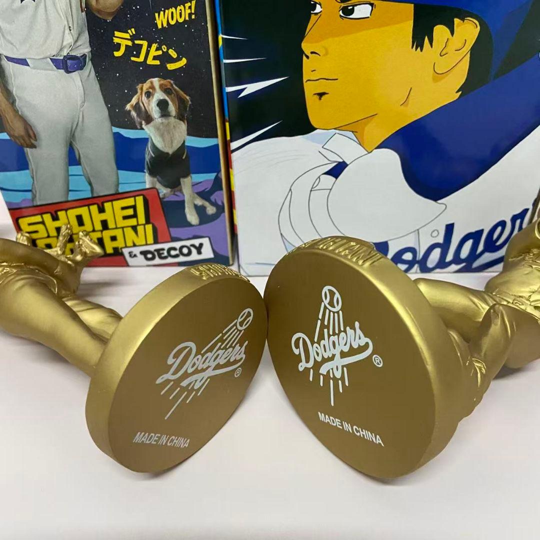 金色　大谷翔平　デコピン　バブルヘッド+ボブルヘッド　ゴールド　ドジャース会員