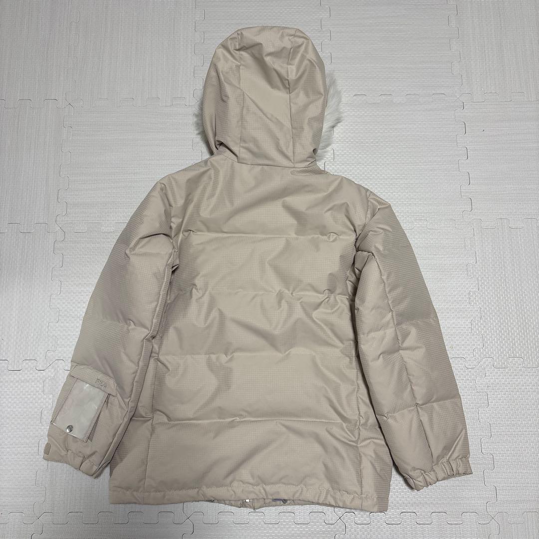 【一度着用】FILA スノーボード　スキーウェア　ファー　チケットケース