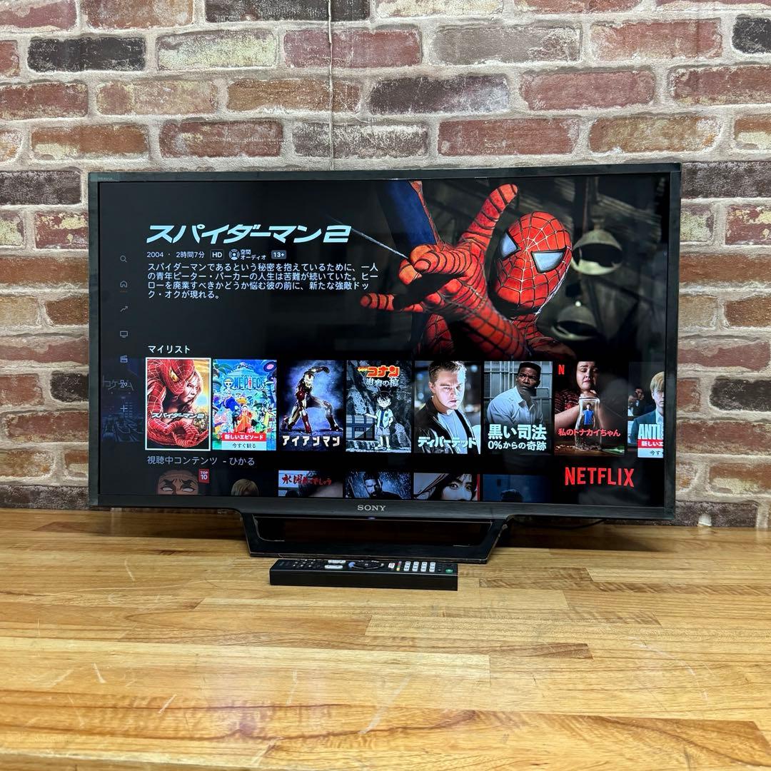 SONY 32V型 液晶テレビ BRAVIA KJ-32W730E 動画アプリ○