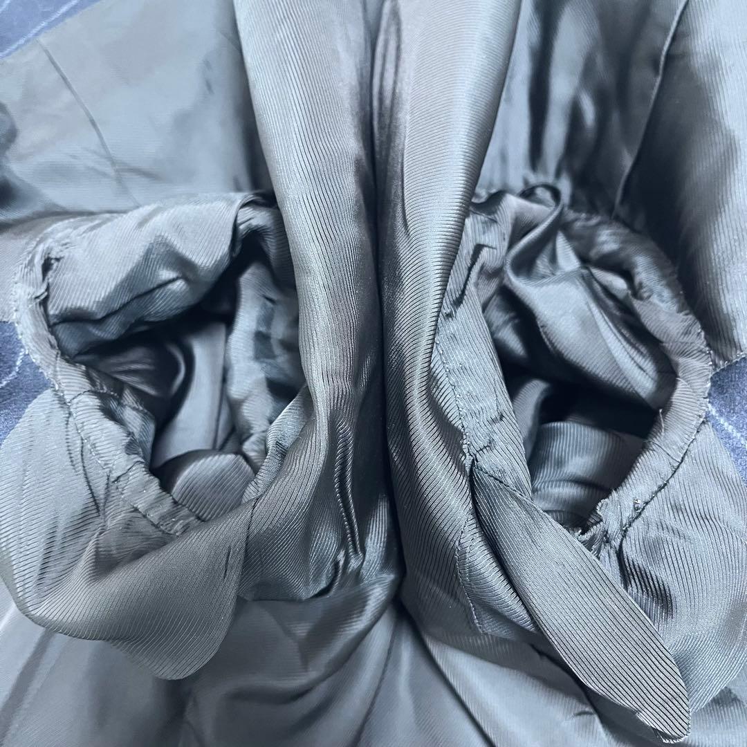 ゼルビーノ×マーリン テーラードジャケット ウール ダブル ストライプ 濃紺 冬