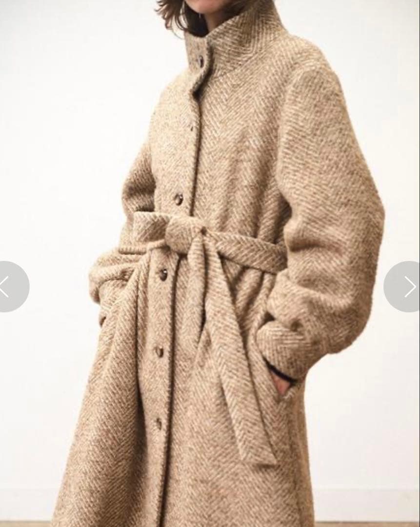 美品☆Steven Alan ヘリンボーン　ジャガード ロングコート　6.3万