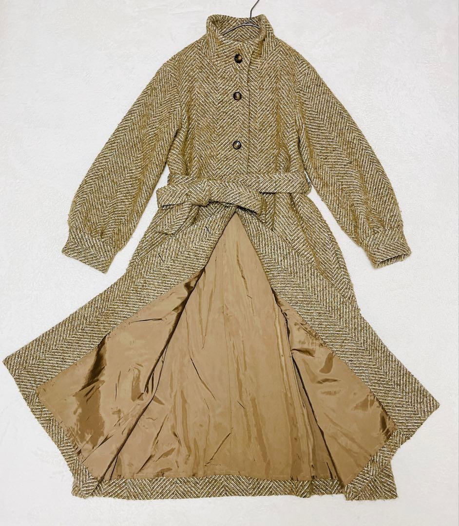 美品☆Steven Alan ヘリンボーン　ジャガード ロングコート　6.3万