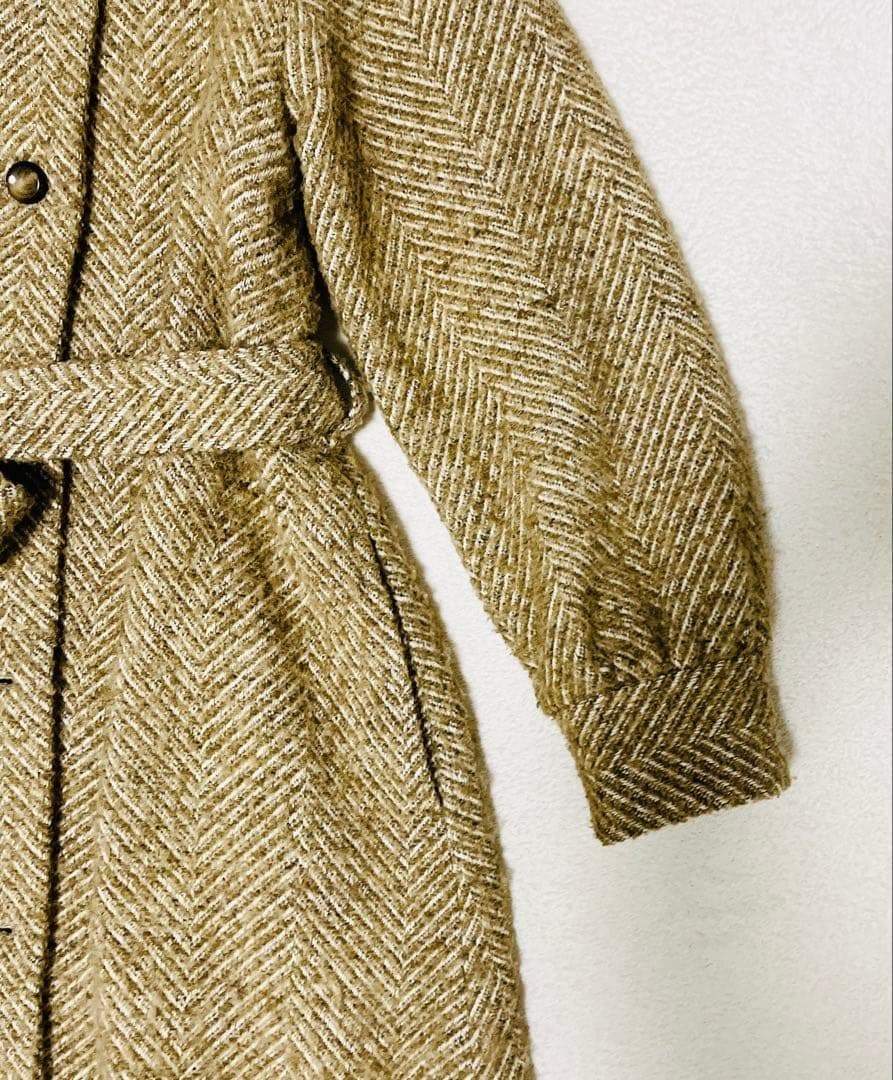 美品☆Steven Alan ヘリンボーン　ジャガード ロングコート　6.3万