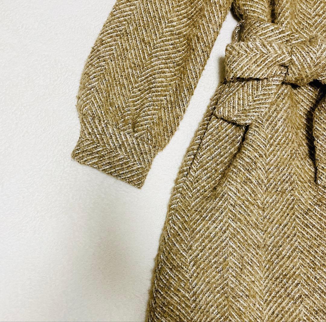 美品☆Steven Alan ヘリンボーン　ジャガード ロングコート　6.3万