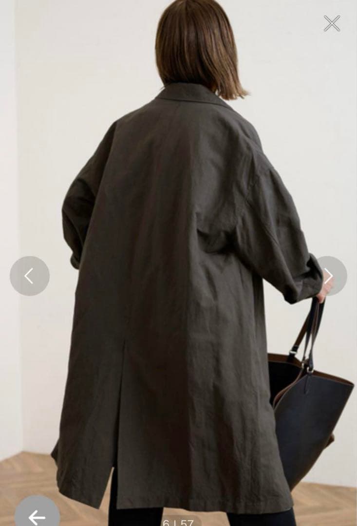 【Gosuke】FRAMeWORK◆フレームワーク　綿麻ポプリンコート