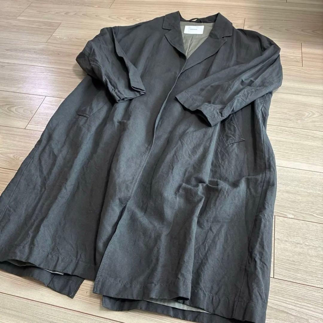 【Gosuke】FRAMeWORK◆フレームワーク　綿麻ポプリンコート