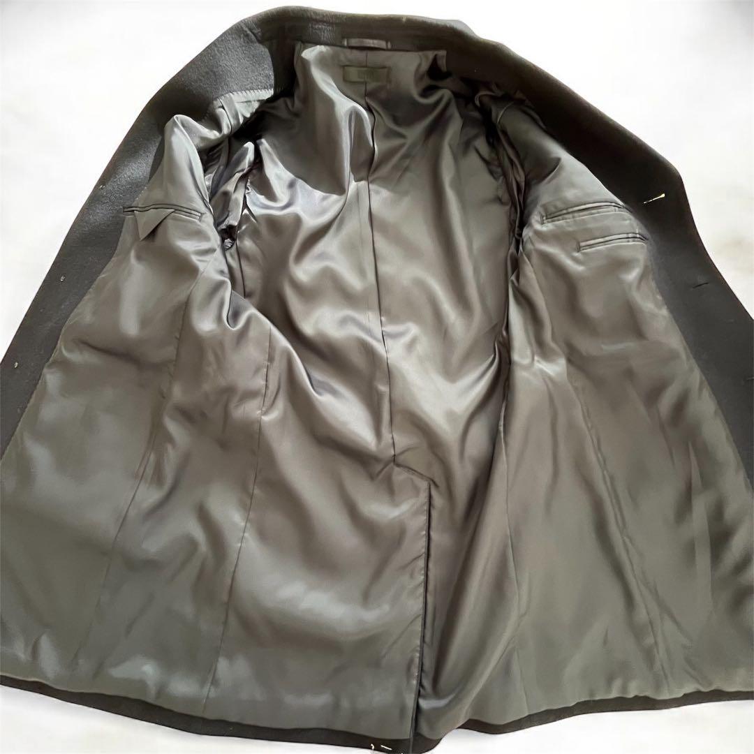 【未使用】ユニクロ　カシミヤ　ウール　チェスターコート　ネイビー　L ロング