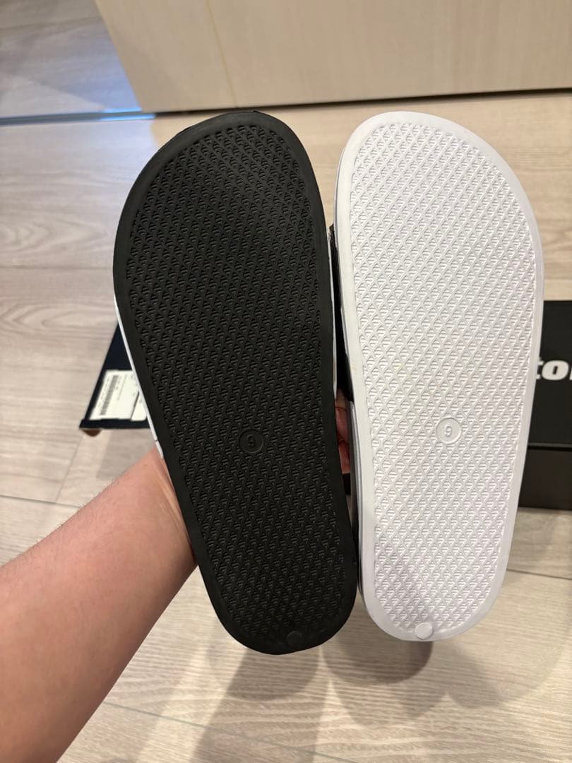 【新品】Bristol FCRB シャワーサンダル 27cm ブラック&ホワイト