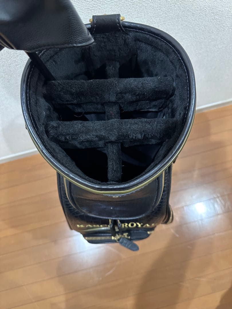 Kasco  キャディバッグ ブラック×ゴールド 高級　口枠5分割