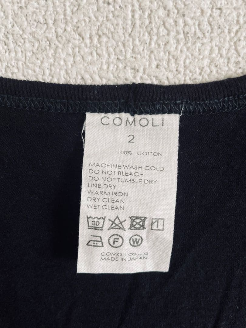 24SS COMOLI サープラスタンクトップ BLACK 2 ①