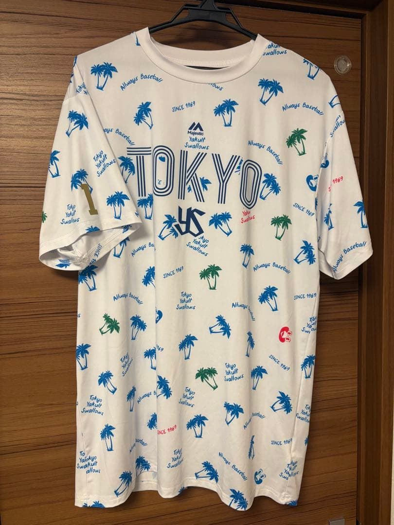 【新品】東京ヤクルトスワローズ　2025プロコレキャンプTシャツ 1 山田哲人