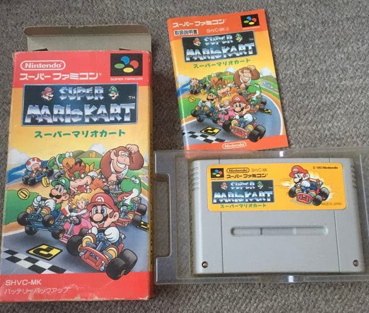 【♡】【スーパーファミコン♡初代マリオカート】レア箱説明書あり