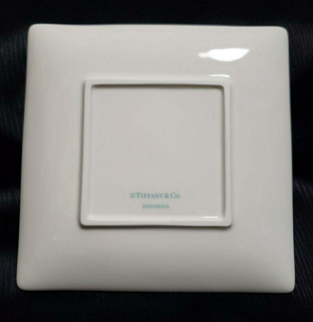 新品△　ティファニー『ブルーリボン』デザートプレート・14cm○ペアセット