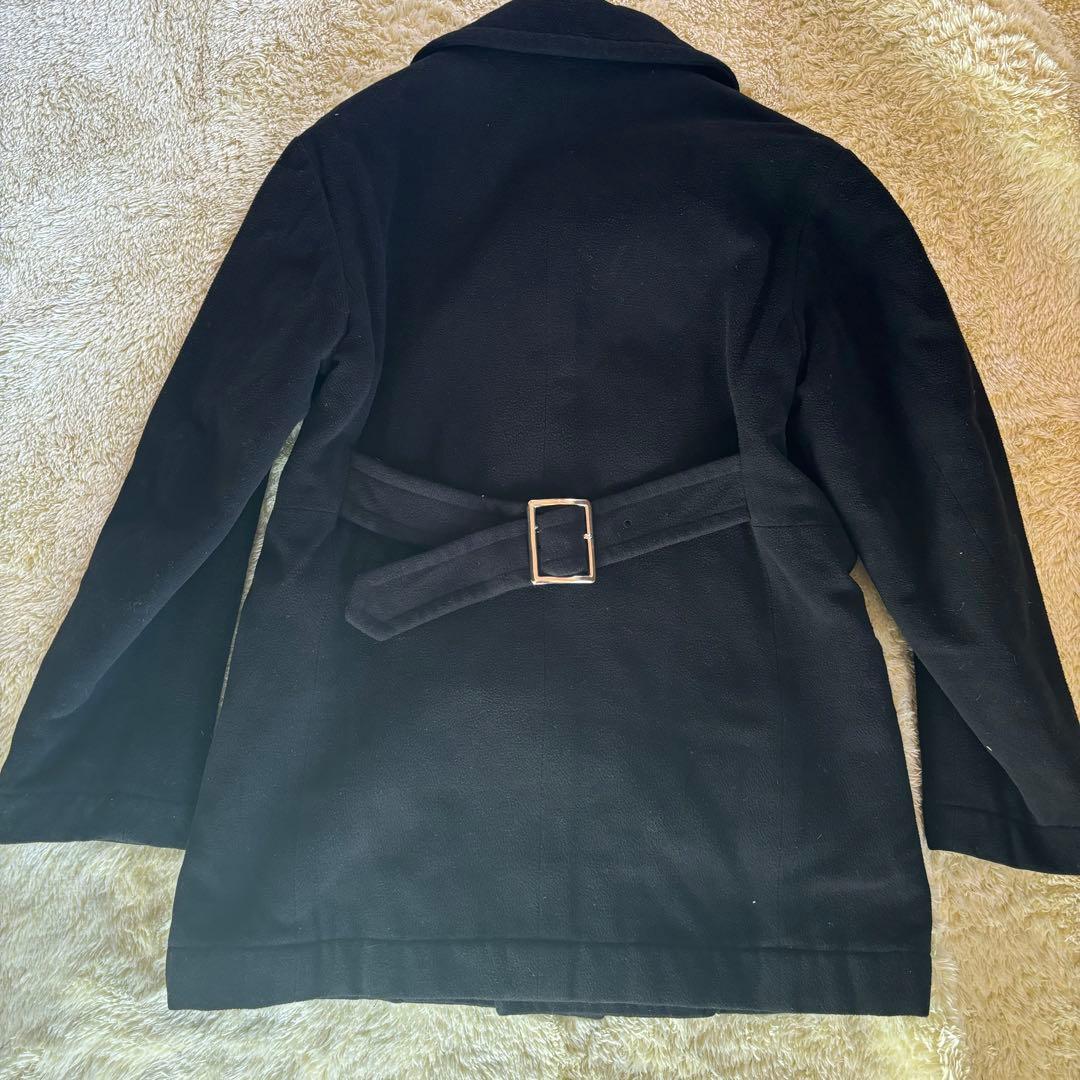 トリコ コムデギャルソン ピーコート S ブラック　裏地 キルティング