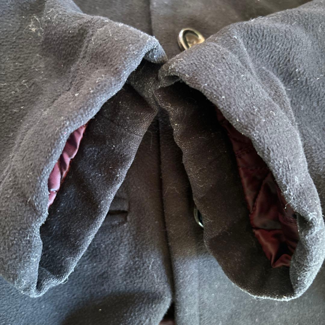 トリコ コムデギャルソン ピーコート S ブラック　裏地 キルティング