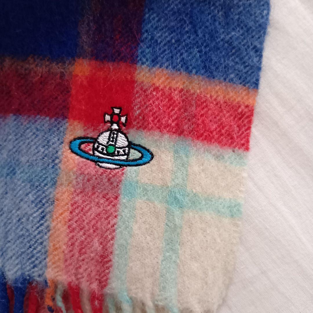 美品 Vivienne Westwood チェック柄 ストール ロングマフラー