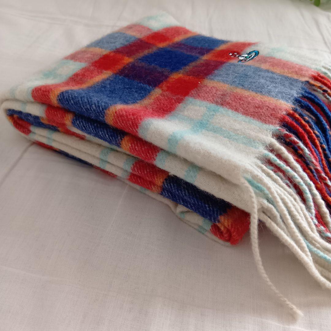 美品 Vivienne Westwood チェック柄 ストール ロングマフラー