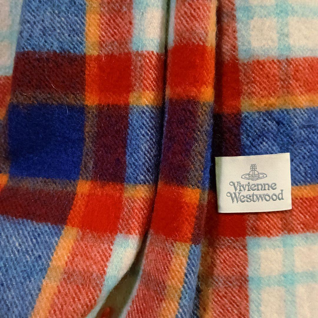 美品 Vivienne Westwood チェック柄 ストール ロングマフラー