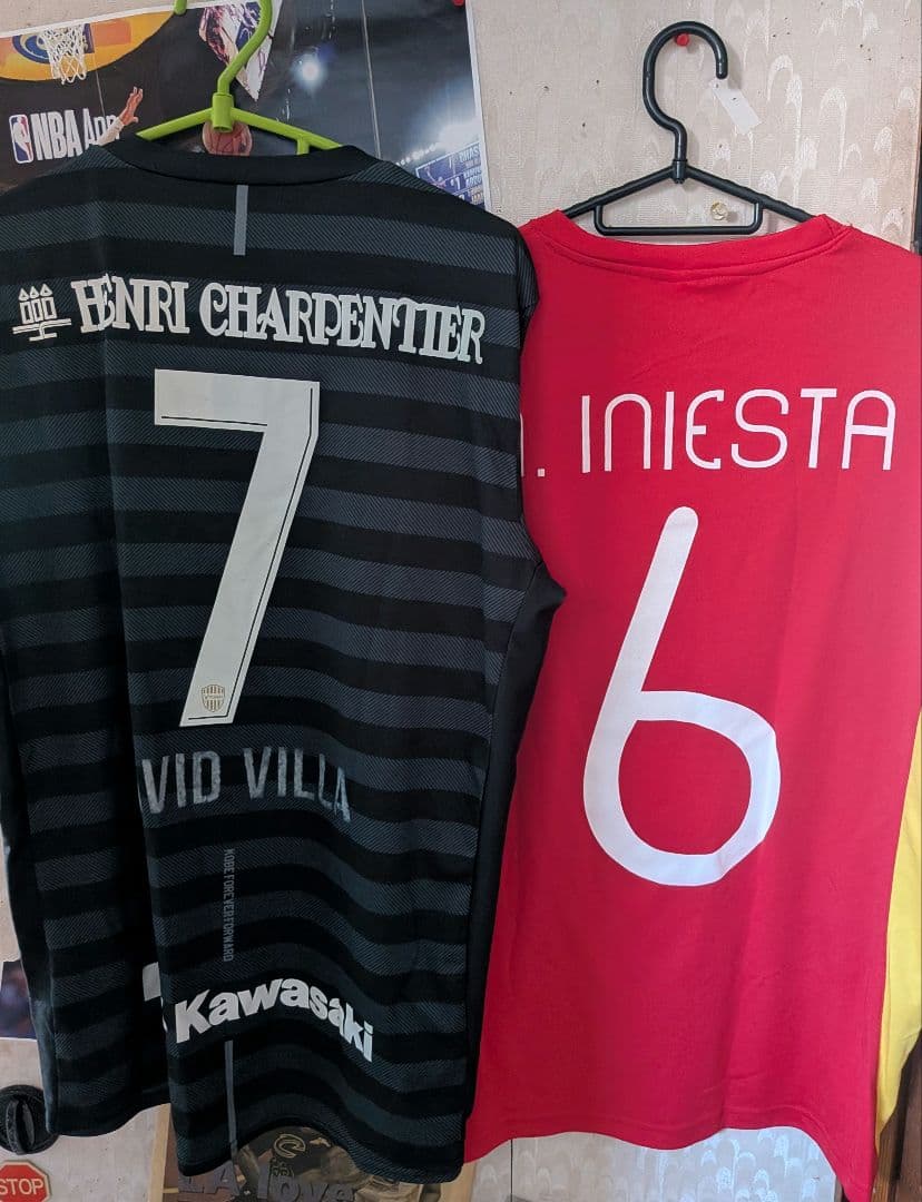 ヴィッセル神戸 2019サードユニフォーム ダビド・ビジャとイニエスタTシャツ
